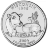 IMG-1186 2004 USA – Wisconsin State Quarter Dollar UNC coin